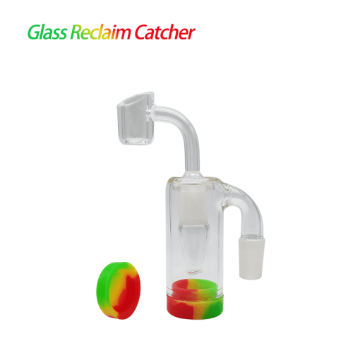 14MM Male Joint Bubbler 90° Glass Reclaim Catcher