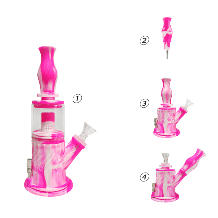 Waxmaid 4 in 1 Double Percolator Water Pipe