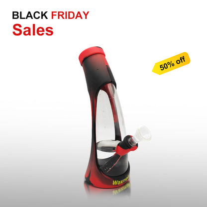 Waxmaid 8.5" Horn Silicone Glass Water Pipe