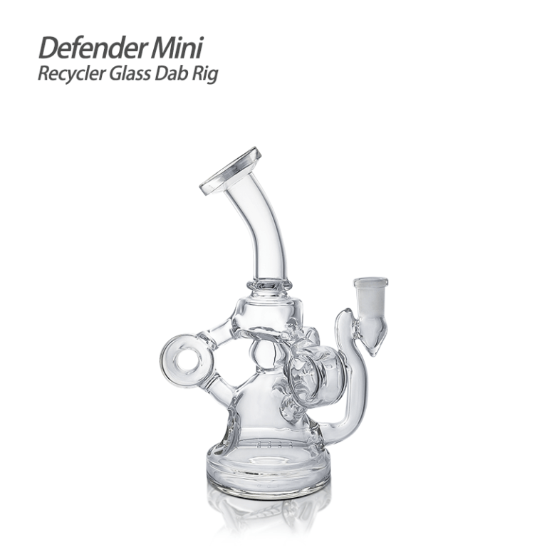 Waxmaid 6.14 Inch Defender Mini Recycler Glass Dab Rig