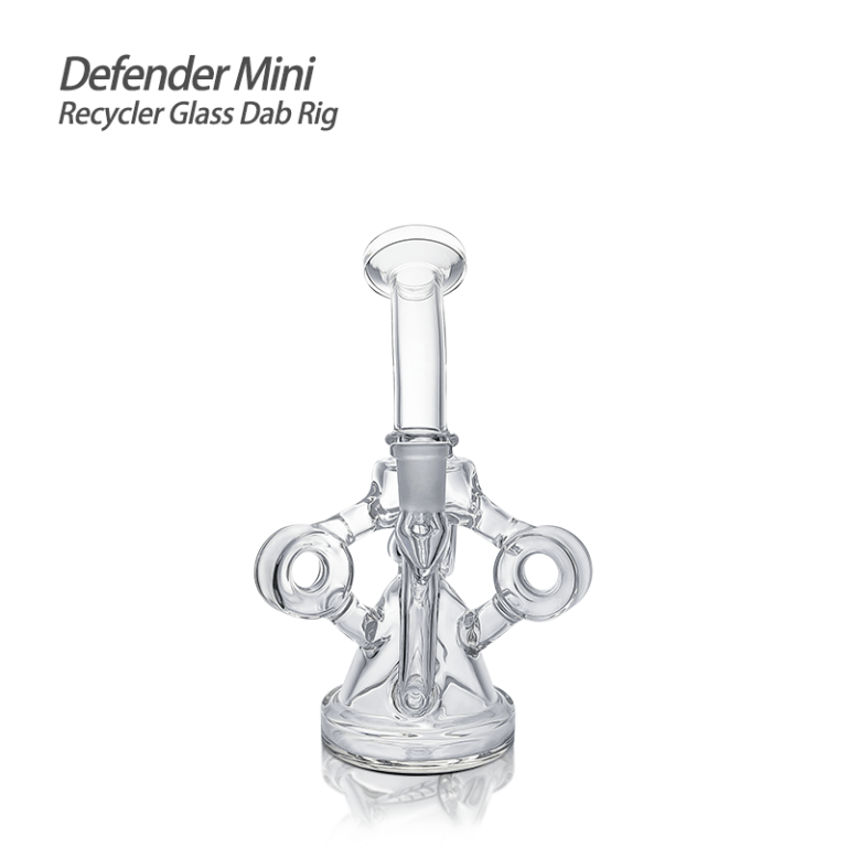 Waxmaid 6.14 Inch Defender Mini Recycler Glass Dab Rig