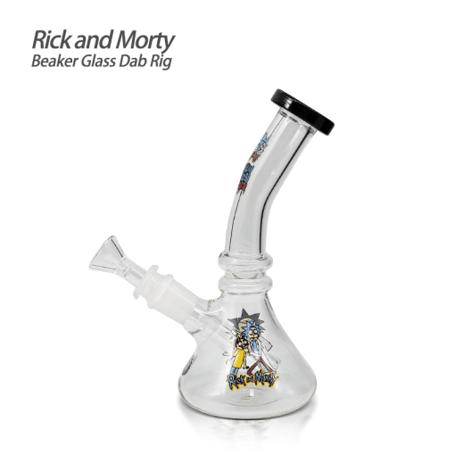 Waxmaid 7.28″ Rick and Morty Beaker Glass Dab Rig