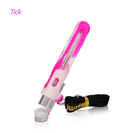 Waxmaid 4.84″ Tick Silicone&Glass One Hitter Pipe