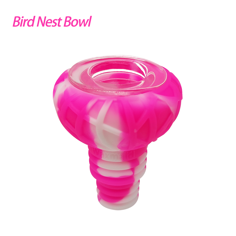 14mm 18mm Bird Nest Silicone Glass Bowl