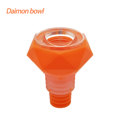 18mm Glass Bowl Replacement for Waxmaid Ice Spoon Pipe, Daimon Pipe, S