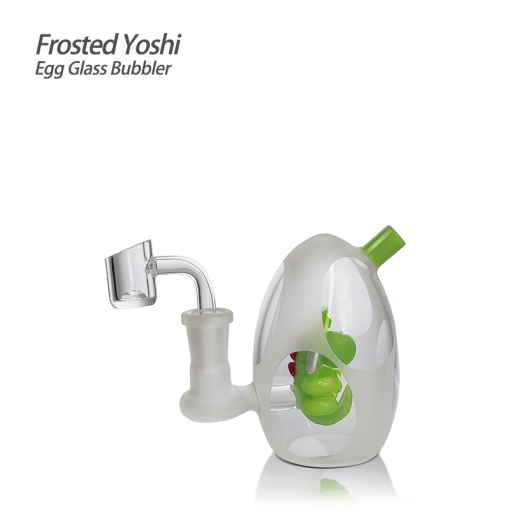 Waxmaid 3.94‘’ Frosted Yoshi Egg Glass Bubbler