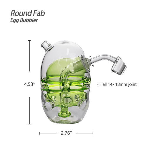 Waxmaid 3.94'' Frosted Yoshi Egg Glass Bubbler