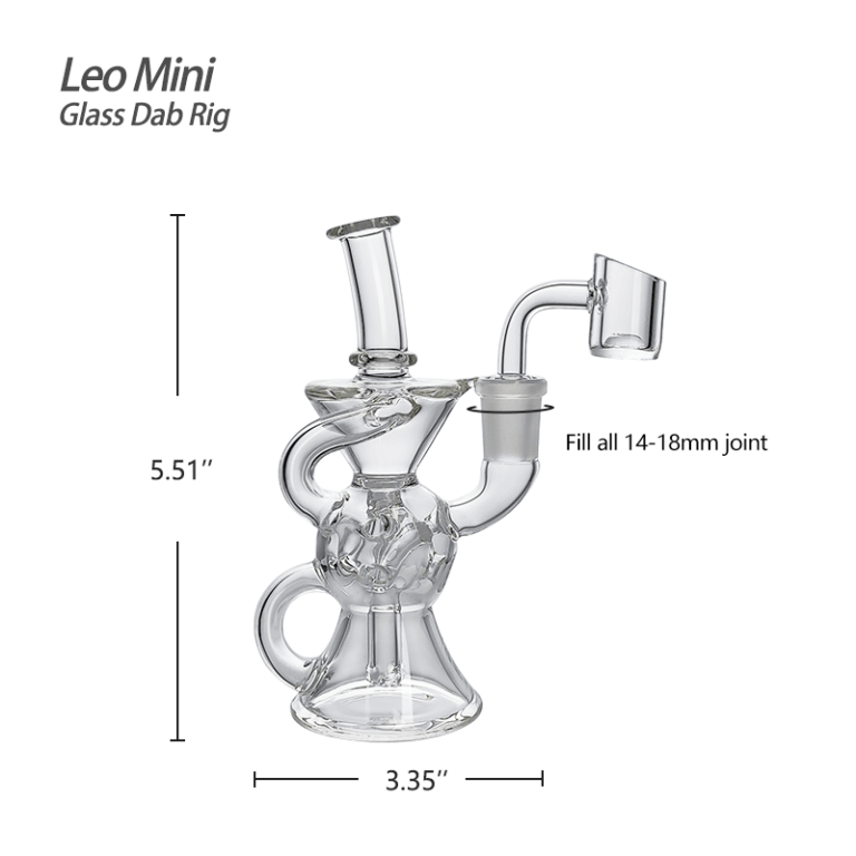 Water for Bongs Glass Small Dab Rig – Waxmaid
