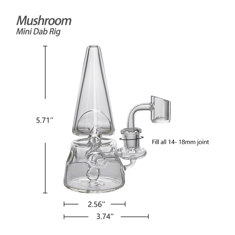 Waxmaid 5.71‘’ Mushroom Mini Dab Rig