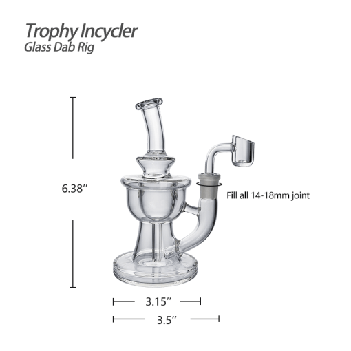 Trophy Incycler Glass Dab Rig