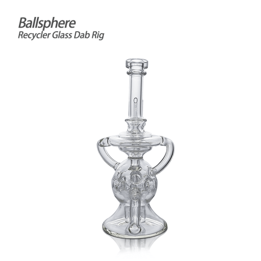 Waxmaid 7.68‘‘ Ballsphere Recycler Glass Dab Rig