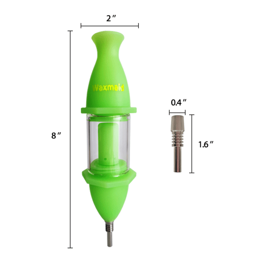 Waxmaid 8" Capsule Silicone Glass Nectar Collector