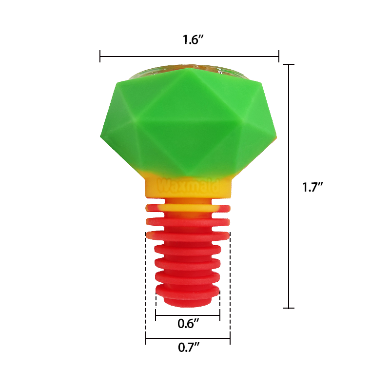 18mm Glass Bowl Replacement for Waxmaid Ice Spoon Pipe, Daimon Pipe, S