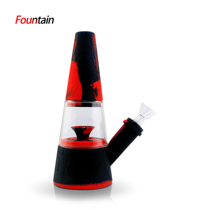 Waxmaid 7.87″ Fountain Silicone Glass Water Pipe