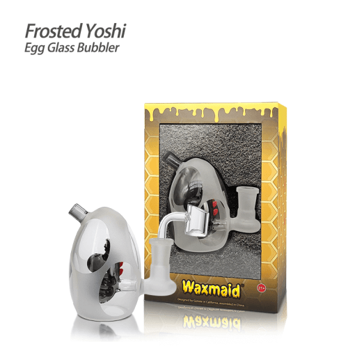 Waxmaid 3.94‘’ Frosted Yoshi Egg Glass Bubbler