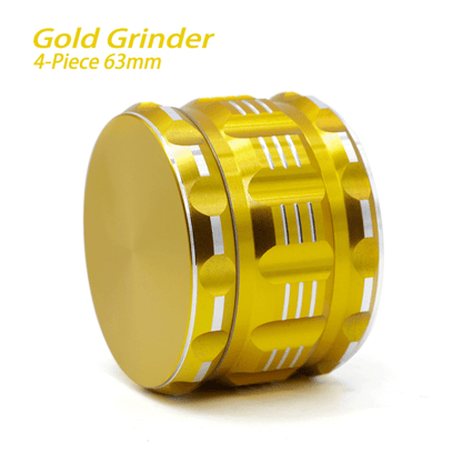 Waxmaid 4-Piece Polygon Herb Grinder Gold 63mm