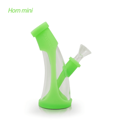 Waxmaid 5.67″ Mini Horn Silicone Glass Bubbler