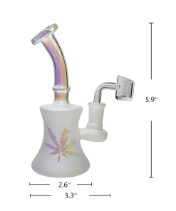 Waxmaid 5.9″ Shower Head Mini Glass Dab Rig Kit