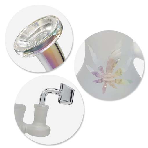 Waxmaid 5.9″ Shower Head Mini Glass Dab Rig Kit