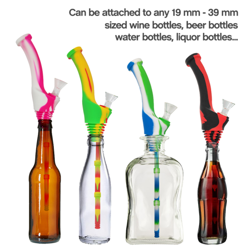 Waxmaid 8″ Universal Traveler Water Bottle Pipe